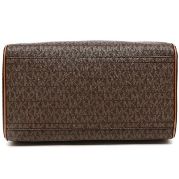 Michael Kors Medium Duffel Travel Satchel - Leather/Coated - Picture 11 of 13